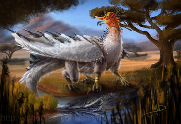 ambiguous_gender beak day detailed_background feral grass membrane_(anatomy) membranous_wings outside plant sky solo standing tail tree water wings yggdrassal mythology avian dragon mythological_creature mythological_scalie scalie 2017 digital_media_(artwork) hi_res source_request unavailable_at_source