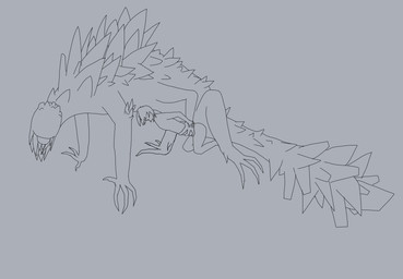 ambiguous_gender ambiguous_penetration bestiality duo feral feral_penetrating human_penetrated male multi_limb penetration questionable_consent restrained size_difference tintaglia dark_souls fromsoftware crystal_lizard human mammal scalie absurd_res greyscale hi_res line_art monochrome sketch