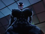 big_breasts breasts female huge_breasts looking_at_viewer muscular muscular_female solo sassyrdos marvel she-venom venom_(marvel) humanoid 3d_(artwork) digital_media_(artwork)