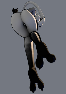 2_toes 3_fingers anthro barefoot bent_legs black_body black_eyes black_fur butt feet fingers foot_fetish foot_focus fur hand_behind_back horn male outline plantigrade presenting presenting_hindquarters pupils simple_background spread_toes tail toes white_body white_fur white_pupils sockless_zen02 bat felid feline mammal 2025 3d_(artwork) cel_shading digital_media_(artwork) shaded