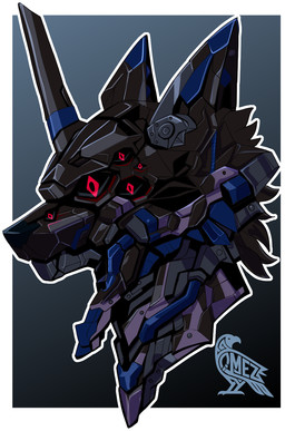 anthro clothing gear glowing glowing_eyes headgear headwear machine male mecha mechanic multi_eye red_eyes streetwear technology techwear toony omez amor