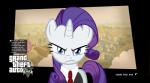 >:( alternate_species angry blue_eyes clothing cloud farm female feral fur hair horn long_hair looking_at_viewer necktie ponification purple_hair solo suit text village white_body white_fur flare-chaser friendship_is_magic grand_theft_auto grand_theft_auto_v hasbro my_little_pony mythology rockstar_games rarity_(mlp) equid equine mammal mythological_creature mythological_equine unicorn 2014 english_text