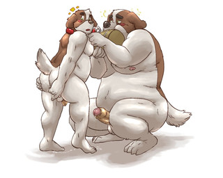 4_toes adult_on_young age_difference alcohol anthro anthro_on_anthro balls beverage bodily_fluids brown_body brown_fur butt cum cum_on_butt dominant drinking drunk duo erection feet flaccid foreskin fur genital_fluids genitals humanoid_genitalia humanoid_penis larger_anthro larger_dom larger_male male male/male morbidly_obese morbidly_obese_anthro morbidly_obese_male multicolored_body multicolored_fur nude obese obese_anthro obese_male older_anthro older_male overweight overweight_anthro overweight_male penis penis_size_difference shota size_difference smaller_anthro smaller_male substance_intoxication toes two_tone_body two_tone_fur white_balls white_body white_fur young young_anthro younger_anthro younger_male markwulfgar canid canine canis domestic_dog mammal 5:4 father_(lore) father_and_child_(lore) father_and_son_(lore) incest_(lore) parent_(lore) parent_and_child_(lore) parent_and_son_(lore) son_(lore)