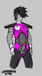 balls black_hair briefs clothing crotch_window determination erection genitals gloves gosth grey_balls grey_body grey_penis hair hair_over_eye hands_on_hips handwear machine male metal_penis not_furry one_eye_obstructed penis pose power_stance purple_eyes rivets robot_penis segmented_armor show solo spiky_hair standing translucent translucent_balls underwear white_clothing white_gloves white_handwear luckymax2012 undertale undertale_(series) mettaton mettaton_ex humanoid robot hi_res sketch