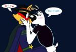 blush canine feline gay hero kissing male mammal villan
Rating: Safe
Score: -2
User: Codi
Date: April 15, 2014