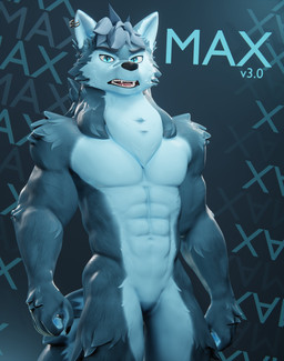 abs anthro blue_eyes ear_piercing featureless_crotch fur grey_body grey_fur male muscular muscular_anthro muscular_male navel nude piercing houssem petruz_(modeler) max_(houssem) canid canine mammal 3d_(artwork) absurd_res digital_media_(artwork) hi_res tagme