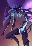 ambiguous_gender anthro corruption cracks looking_at_viewer ribs solo teeth wings zeptophidia hasbro magic:_the_gathering wizards_of_the_coast alien avian bird phyrexian robot_anthro hi_res