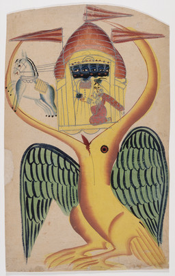 ambiguous_feral ambiguous_gender armlet beak biped bipedal_feral blue_body blue_skin bracelet captured chariot_(vehicle) clothed clothed_female clothed_human clothed_humanoid clothed_male clothing ear_piercing ear_ring facial_piercing feathered_wings feathers feet female female_human feral group hair halter headgear holding_hair hooves imminent_oral_vore imminent_vore jewelry kneeling male male_humanoid multi_head nose_piercing nose_ring open_beak open_mouth pattern_clothing piercing quadruped religion ring_piercing simple_background size_difference tail tail_feathers talons toes tongue touching_hair unguligrade wings unknown_artist asian_mythology hindu_mythology hinduism mythology public_domain jatayu_(mythology) ravana_(mythology) sita_(mythology) accipitriform avian bird equid equine horse human humanoid mammal mythological_avian mythological_creature mythological_rakshasa vulture 19th_century absurd_res ancient_art hi_res painting_(artwork) story story_in_description traditional_media_(artwork) traditional_painting_(artwork) traditional_watercolor_(artwork) watercolor_(artwork)