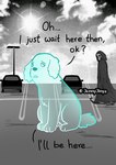 ambiguous_gender animated_skeleton bone canid canine canis car comic death_(personification) dialogue domestic_dog duo english_text feral ghost jenny_jinya loving_reaper mammal outside parking_lot skeleton spirit street_lamp sun tail text undead vehicle