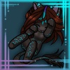 anthro female horn tail vixietrix mythology unicat canid canine equid equine mammal morph mythological_creature mythological_equine unicorn 1:1 animated digital_media_(artwork) icon low_res short_playtime thumbnail