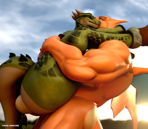 3_horns 5_fingers abs anthro anthro_on_anthro anthro_penetrated anthro_penetrating anthro_penetrating_anthro balls belly big_balls big_penis big_tail big_wings blue_eyes bouncing_balls bouncing_butt butt butt_jiggle clothing cloud curvy_figure duo erection female female_penetrated fingers footwear footwear_only frown genitals glistening glistening_balls glistening_butt glistening_genitalia glistening_legs glistening_thighs green_body green_scales green_skin green_tail half-closed_eyes holding_another horn humanoid_genitalia humanoid_penis jiggling light male male/female male_penetrating male_penetrating_female membrane_(anatomy) membranous_wings mostly_nude multi_horn multicolored_body multicolored_skin multicolored_tail muscular muscular_anthro muscular_arms muscular_male narrowed_eyes non-mammal_balls nude obscured_penetration orange_body orange_skin penetration penile penile_penetration penis penis_in_vagina red_eyes scales sex shoes shoes_only simple_background sky stand_and_carry_position standing standing_sex tail tan_balls tan_body tan_skin tan_tail teeth thick_penis thick_thighs two_tone_body two_tone_skin vaginal vaginal_penetration voluptuous voluptuous_anthro voluptuous_female white_sclera wings yellow_sclera kasdaq da.nilkaz_(modeler) reptilligator_(modeler) bethesda_game_studios microsoft mythology nintendo pokemon skyrim the_elder_scrolls daddyzard_(reptilligator) deeja argonian charizard dragon generation_1_pokemon lizard mammal mythological_creature mythological_scalie pokemon_(species) reptile scalie 2026 3d_(artwork) 3d_animation animated colored digital_media_(artwork) hi_res high_framerate lighting no_sound shaded short_playtime video