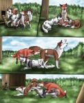 anatomically_correct animal_genitalia blush border_collie canine canine_pussy comic dog female feral feral_on_feral fox group group_sex interspecies invalid_background male mammal oral penetration pussy sex straight tailshigh threesome
Rating: Explicit
Score: 18
User: Nordheim
Date: March 31, 2014