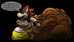 after_vore anthro clothing collar diaper duo feces horn male morbidly_obese obese overweight scatplay simple_background soiled_diaper soiling solo_focus spiked_collar spikes text transparent_background unclean_diaper used_diaper vore gooeythedragon mario_bros nintendo bowser koopa scalie alpha_channel digital_media_(artwork) english_text