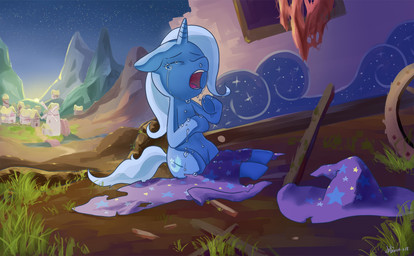 2014 blue_fur blue_hair building crying equine female feral friendship_is_magic fur grass hair hat horn horse kuang-han mammal my_little_pony outside pony sitting solo tears trixie_(mlp) two_tone_hair unicorn wizard_hat
Rating: Safe
Score: 15
User: lemongrab
Date: March 04, 2014