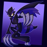 ambiguous_gender anthro black_body claws finger_claws purple_body solo toe_claws wings yellow_eyes ghospe_moth fakemon nintendo pokemon pokemon_reloaded arthropod pokemon_(species) scyclaw 1:1 absurd_res hi_res