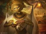 amonkhet anthro bodily_fluids crying duo fantasy light solo_focus sun tears text howard_lyon egyptian_mythology hasbro magic:_the_gathering middle_eastern_mythology mythology wizards_of_the_coast oketra deity domestic_cat felid feline felis human mammal 4:3 english_text