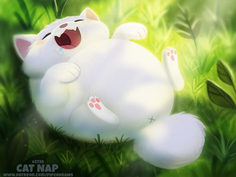 ambiguous_gender anus anus_only bodily_fluids drooling eyes_closed fangs feral fur grass humor light open_mouth pawpads plant pun saliva sleeping slightly_chubby solo sunlight teeth text visual_pun white_body white_fur x_anus piper_thibodeau domestic_cat felid feline felis mammal 4:3 digital_media_(artwork) digital_painting_(artwork) english_text painting_(artwork) url