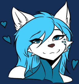 anthro clothing female grin happy heart_symbol magic_user robe smile solo snowiefeather thermia_(character) canid canine canis fox hybrid mammal wolf alpha_channel low_res