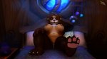 anthro big_breasts breasts female fur genitals hair looking_at_viewer multicolored_body navel night nipples nude pussy smile solo toxik_enzis blizzard_entertainment warcraft bear mammal pandaren 16:9 2022 3d_(artwork) digital_media_(artwork) hi_res widescreen