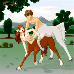accessory balls blush breasts brown_hair detailed_background duo erection eyes_closed female female_penetrated flower flower_in_hair from_behind_position fur genitals hair hair_accessory happy happy_sex hooves long_hair male male/female male_penetrating male_penetrating_female male_penetrating_taur monster_girl_(genre) mounting navel nipples nude open_mouth outside_sex penetration penile penile_penetration penis penis_in_vagina plant red_hair sex smile split_form taur_on_taur taur_penetrated taur_penetrating taur_penetrating_female taur_penetrating_taur vaginal vaginal_penetration white_body white_fur phantom_inker european_mythology greek_mythology mythology rob_(phantom_inker) centaur equid equid_taur humanoid_taur mammal mammal_taur taur 1:1 coreldraw_(artwork) digital_media_(artwork)