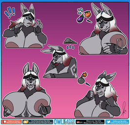 angry anthro areola bedroom_eyes breasts clothed clothing female narrowed_eyes navel nipple_piercing nipples piercing sad seductive solo sticker_pack telegram_sticker topless owligatorstudios zephyr_ombrelune lagomorph mammal 2020