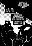 anthro beak dialogue duo female hair silhouette text thick_thighs wide_hips rem_phase n-4_lilith n-5_aviry_(rem_phase) avian bird parrot reptile scalie snake 2024 absurd_res black_and_white comic english_text hi_res monochrome