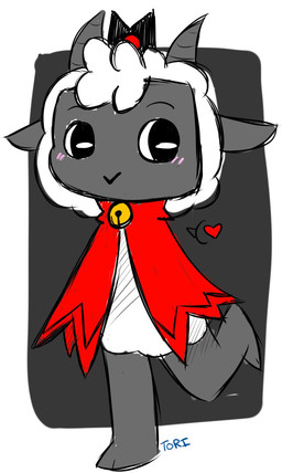 :> ambiguous_gender anthro bell blush blush_stickers clothing crown cultist dialogue eyebrows fur happy headgear heart_symbol hooves horizontal_pupils horn pupils robe semi-anthro simple_background smile solo standing white_body white_fur white_wool wool_(fur) torifloop cult_of_the_lamb massive_monster_(studio) lamb_(cult_of_the_lamb) red_crown_(cult_of_the_lamb) bovid caprine mammal sheep 2021 digital_drawing_(artwork) digital_media_(artwork) pictographics