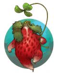 alternate_species clover_(plant) food front_view fruit humanoidized multi_eye not_furry plant simple_background solo strawberry walking iguanamouth elemental_creature elemental_humanoid flora_fauna food_creature food_humanoid fruit_humanoid humanoid living_fruit plant_humanoid animated short_playtime