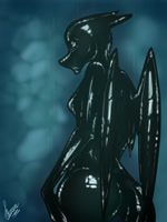 anthro bound encasement female latex open_mouth rear_view slime solo wings stirren hasbro my_little_pony mythology equid equine goo_creature living_latex mammal mythological_creature mythological_equine pegasus 3:4 absurd_res animated hi_res no_sound short_playtime slideshow webm