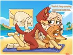 aged_up anthro assisted_sex beach blonde_hair bodily_fluids cum cum_in_ass cum_in_pussy cum_inside female from_behind_position genital_fluids group hair male male/female mature_anthro mature_female penetration red_body red_hair sex text trio vaginal vaginal_penetration yellow_body dokapi bluey_(series) indy's_mum_(bluey) indy_(bluey) rusty_(bluey) afghan_hound animal_humanoid australian_kelpie canid canine canis domestic_dog herding_dog humanoid hunting_dog mammal mammal_humanoid pastoral_dog sheepdog sighthound 4:3 english_text hi_res daughter_(lore) mother_(lore) mother_and_child_(lore) mother_and_daughter_(lore) parent_(lore) parent_and_child_(lore) parent_and_daughter_(lore)