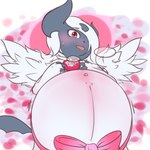 belly big_belly contraction contractions female feral holidays pregnant pregnant_female pregnant_feral solo darlondemonic nintendo pokemon valentine's_day generation_6_pokemon mega_absol mega_evolution pokemon_(species) 1:1 absurd_res hi_res