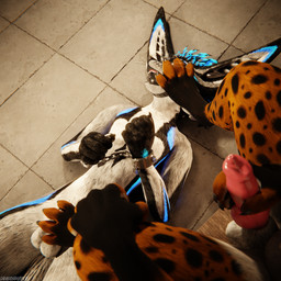 animal_genitalia animal_penis anthro anthro_on_anthro arms_tied ball_gag balls basement bdsm biped black_body black_fur blindfold blue_body blue_fur blue_penis bodily_fluids bondage bound brown_body brown_fur canine_genitalia canine_penis chain chained chained_cuffs chair chastity_cage chastity_device claws clothed clothing cuff_(restraint) cum cum_on_chastity_cage depth_of_field dominant dungeon duo erection feet foot_fetish foot_on_face foot_on_penis foot_play fur furniture gag gagged genital_fluids genitals grey_body grey_fur hair hands_tied hindpaw inside knot legs_tied lying lying_on_ground male male/male metal_cuffs multicolored_body muzzle_(object) muzzled nude on_chair on_ground open_mouth orange_body orange_fur orgasm_denial paws penis reflection restraints sensory_deprivation sitting sitting_on_chair slim slim_anthro slim_male slim_sub smile submissive submissive_male tail teasing white_body white_fur dragonplayer dragonplayer_(character) lavernicus canid canine canis fox hybrid jex mammal rexouium 1:1 3d_(artwork) absurd_res blender_(artwork) blender_cycles_(artwork) digital_media_(artwork) hi_res