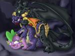 2013 anus bent_over black_scales crossover cub dragon fangs feral friendship_is_magic fuf gay green_eyes group horn how_to_train_your_dragon looking_back male my_little_pony night_fury penetration penis purple_scales red_eyes scalie sex spike_(mlp) spyro spyro_the_dragon toothless video_games western_dragon wings young
Rating: Explicit
Score: 8
User: Falord
Date: October 08, 2013