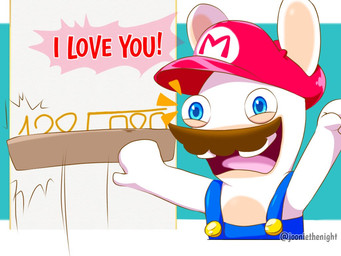 anthro blue_background blue_clothing blue_eyes blue_overalls blue_pupils brown_facial_hair brown_mustache buckteeth clothed clothed_anthro clothing equation facial_hair fist fur happy hat headgear headwear holding_object lidded_eyes light long_ears male male_anthro mitten_hands multicolored_body mustache noseless open_mouth open_smile overalls pink_tongue pupils raised_fist raised_hand red_clothing red_hat red_headwear shirtless_anthro shirtless_male simple_background smile solo speech_bubble tan_body tan_eyelids tan_inner_ear tan_skin teeth text tongue two_tone_body white_body white_fur yelling jooniethenight mario_bros mario_plus_rabbids_kingdom_battle nintendo raving_rabbids rayman_(series) ubisoft rabbid_mario lagomorph mammal rabbid 2023 4:3 artist_name crossover digital_drawing_(artwork) digital_media_(artwork) english_description english_text lighting shaded