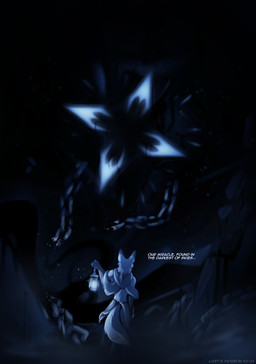 anthro biped butt clothed clothed_anthro clothed_female clothing dialogue female fingers fur standing tail text lizet itzali's_first_priest itzali_(lizet) canid canine fox lantern_worm mammal 2025 black_and_blue dated digital_drawing_(artwork) digital_media_(artwork) english_text hi_res monochrome