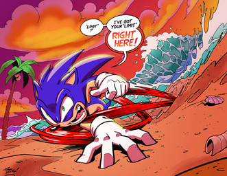 anthro beach blue_body blue_fur cloud crazy_eyes dialogue fur gesture green_eyes hand_gesture male palm_tree plant pointing pointing_at_self running sand sea seashell seaside shell solo text tree water ciipher archie_comics sega sonic_the_hedgehog_(archie) sonic_the_hedgehog_(comics) sonic_the_hedgehog_(series) sonic_the_hedgehog eulipotyphlan hedgehog mammal absurd_res comic english_text hi_res
