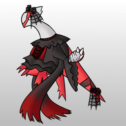 alternative_fashion ambiguous_gender black_clothing bow_ribbon claws clothed clothing dress feral flower flying fur fur_markings goth gradient_clothing head_markings headgear headwear markings multicolored_body multicolored_clothing multicolored_fur pink_claws plant red_body red_clothing red_fur red_tail red_wings solo tail topwear torn_clothing torn_dress two_tone_body two_tone_clothing two_tone_fur veil white_body white_fur wings motherlatias nintendo pokemon generation_3_pokemon latias legendary_pokemon pokemon_(species) 1:1 2018