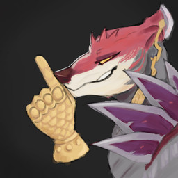 disembodied_hand female feral shush solo emozillastein league_of_legends riot_games tencent naafiri_(lol) canid darkin demon mammal 1:1 hi_res meme