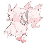 anus butt female feral fur genitals open_mouth open_smile pink_body pink_fur presenting presenting_hindquarters presenting_pussy pussy simple_background smile solo white_background niogupoke nintendo pokemon generation_5_pokemon legendary_pokemon pokemon_(species) reshiram 1:1 2021