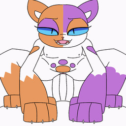 anthro asymmetrical_coloring bedroom_eyes blue_eyes blue_sclera bodily_fluids claws cowgirl_position cum cum_from_vagina cum_in_vagina cum_inside duo female first_person_view flat_chested from_front_position fur genital_fluids genitals hand_on_belly leaking_cum looking_at_viewer male male/female narrowed_eyes on_bottom on_top orange_body orange_fur orgasm penetration penis purple_body purple_fur seductive sex tongue vaginal vaginal_penetration vulva white_body theenyface capcom monster_hunter cally_(theenyface) calico_cat domestic_cat felid feline felis felyne lynian mammal palico 1:1 aliasing animated digital_media_(artwork) flat_colors loop