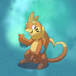 2_tails 3_fingers 3_toes anthro arm_fin balls big_balls circle_eyebrows dipstick_tail eyebrows feet fin finger_heart fingers flaccid flotation_sac foreskin genitals glans humanoid_genitalia humanoid_penis male markings multi_tail multicolored_body open_mouth orange_body partially_retracted_foreskin penis smile solo tail tail_markings tan_body toes tongue two_tone_body argon_vile monster_mind nintendo pokemon buizel generation_4_pokemon pokemon_(species) 1:1 hi_res