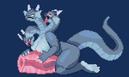 2_horns 3_heads 3_toes 4_fingers ahegao annoyed anthro areola big_breasts biped blue_body blush bodily_fluids breasts claws cum cum_in_sex_toy cum_splatter drooling ear_fins ejaculation erection eyes_closed feet fin fingers genital_fluids genitals green_eyes gynomorph horn intersex kneeling looking_at_another looking_pleasured masturbation multi_head nude orgasm penetrable_sex_toy penile penile_masturbation penis saliva sex_toy simple_background soles solo thrusting toes tongue tongue_out transparent_background waving_tail white_claws seedy_stitches_(artist) european_mythology greek_mythology mythology hydra 2026 5:3 alpha_channel animated digital_media_(artwork) pixel_(artwork) pixel_animation