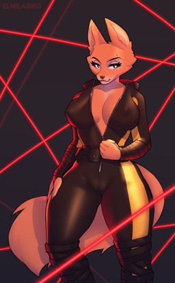 anthro big_breasts breasts camel_toe clothed clothing eyebrow_piercing facial_piercing female genital_outline genitals leather leather_clothing nipple_outline nipples piercing pose presenting solo teasing text thick_thighs undressing unzipped vulva_outline wide_hips zipper elmilagro dreamworks the_bad_guys diane_foxington canid canine fox mammal 2024 artist_name hi_res pinup