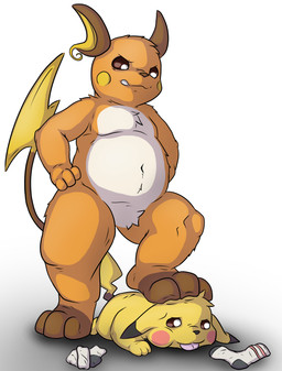 3_toes belly brown_toes bully bullying caught caught_in_the_act clothing duo electricity feet foot_fetish foot_focus foot_on_head footwear fur hands_on_hips lightning looking_down looking_down_at_partner lying male male/male orange_body orange_fur simple_background size_difference sniffing sniffing_clothes sock_sniffing socks soles stomped stomping toes tongue tongue_out under_foot white_belly yellow_body yellow_fur kiwifizz nintendo pokemon generation_1_pokemon mammal mouse murid murine pikachu pokemon_(species) raichu rodent absurd_res hi_res