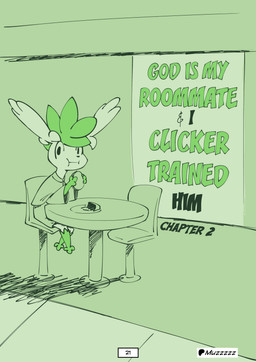 anthro burger clothing eating food fries looking_at_viewer mouth_full sitting solo text muzzzzz nintendo pokemon generation_4_pokemon legendary_pokemon pokemon_(species) shaymin sky_forme_shaymin absurd_res comic english_text hi_res male_(lore)
