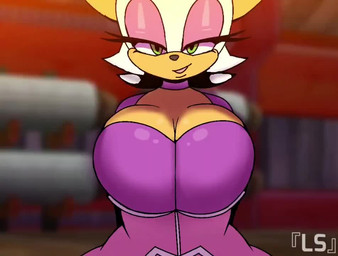 anthro areola armwear big_breasts bodysuit breast_expansion breasts bursting_breasts bursting_out_of_clothing cleavage clothed clothing elbow_gloves expansion eyelashes eyeshadow female glistening glistening_areola glistening_breasts glistening_nipples gloves handwear huge_breasts humor hyper hyper_breasts logo makeup nipples puffy_areola skinsuit solo tight_clothing 1lastshadow1 leanne_crow_button_pop sega sonic_the_hedgehog_(series) rouge_the_bat bat mammal 2025 animated artist_logo digital_media_(artwork) english_description frame_by_frame meme no_sound short_playtime video