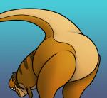 bent_over butt dancing rear_view shake solo fatalglory128 ralph dinosaur prehistoric_species reptile scalie animated frame_by_frame short_playtime