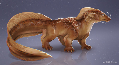 feral fin overweight solo spikes wet wet_body alerrel mythology aquatic aquatic_dragon dragon mythological_creature mythological_scalie scalie 2026 concept_art full-length_portrait hi_res portrait