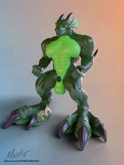 abs animal_genitalia anthro balls claws fin genitals green_body green_scales grinding horn male muscular navel nude penis scales sheath solo text hiddenmask18 hiddenmask18_(modeler) mythology dragon mythological_creature mythological_scalie scalie 3:4 3d_(artwork) blender_(artwork) digital_media_(artwork) hi_res url