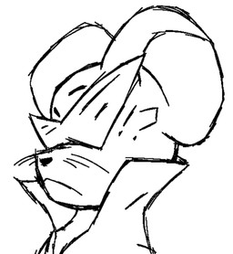 ambiguous_anthro ambiguous_gender anthro clothed clothed_ambiguous clothed_anthro clothing eyebrows eyewear frown interrobang raised_eyebrow side_view solo sunglasses topwear wearing_sunglasses whiskers small_ratty mammal murid murine rat rodent black_and_white bust_portrait icon monochrome portrait sketch